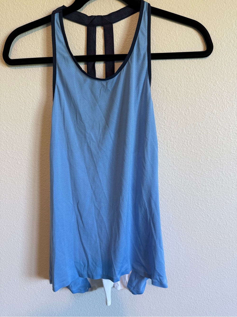 Altra Light Blue Racerback Tank Top with Strappy Detail
